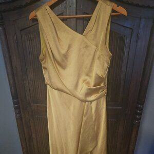 GOLD SILK DRESS
